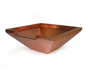 Atlantic Square Copper Bowl - 26" w/ 12" Spillway