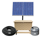 Solaer 2.3 Solar Lake Bed Aeration - 3 Duraplate Diffusers With 300' Self Weighted Tubing