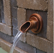 Atlantic Ravenna Wall Spout (Copper/Oval Plate)