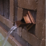 Atlantic Verona Wall Spout (Copper/Square Plate)