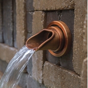 Atlantic Olivett Wall Spout (Copper/Oval Plate)