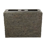 Aquascape Stacked Slate Wall Base Straight - 26" H