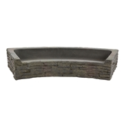 Aquascape Stacked Slate Wall Topper Curved Front-Spill