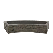 Aquascape Stacked Slate Wall Topper Curved Quad-Spill