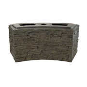 Aquascape Stacked Slate Wall Base Curved - 13" H