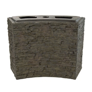 Aquascape Stacked Slate Wall Base Curved - 26" H 